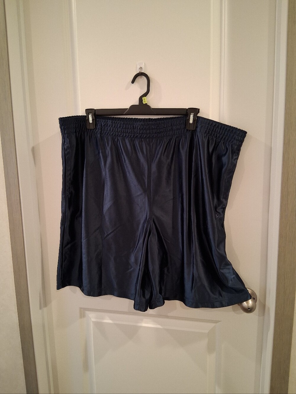 Athletech Navy Satin Relaxed Fit Mens Shorts Size 2X
